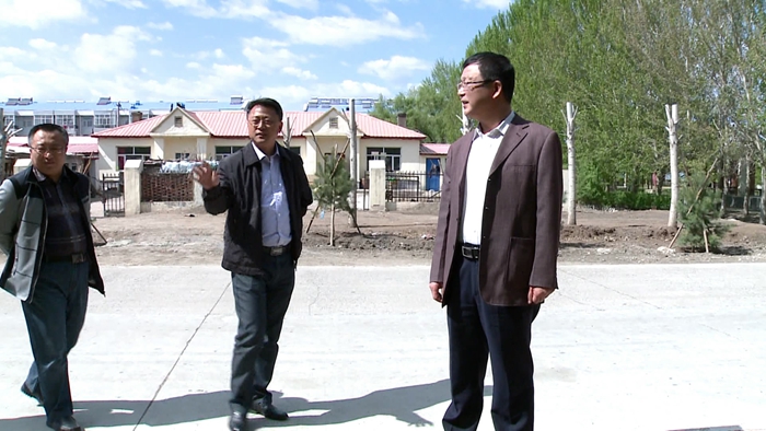 王正非到哈拉海农场查看指导春季环境建设工作(图1)