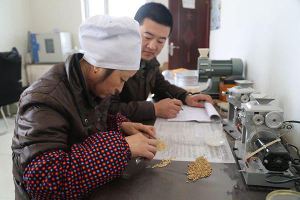 哈拉海粮食科下基层为民办实事(图1)