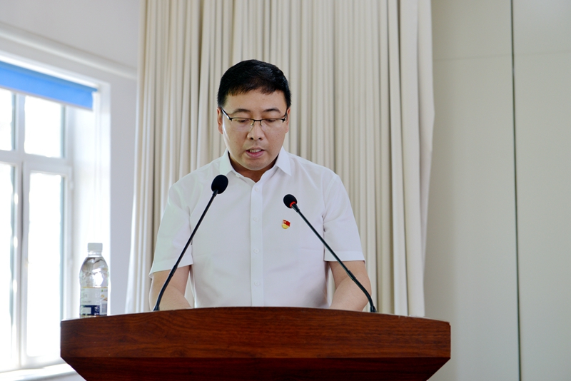 前进农场有限公司召开2021年度基层党组织书记抓党建工作述职评议会议(图2)