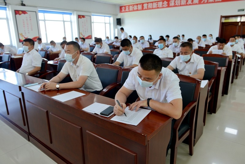 前进农场有限公司召开2021年度基层党组织书记抓党建工作述职评议会议(图3)