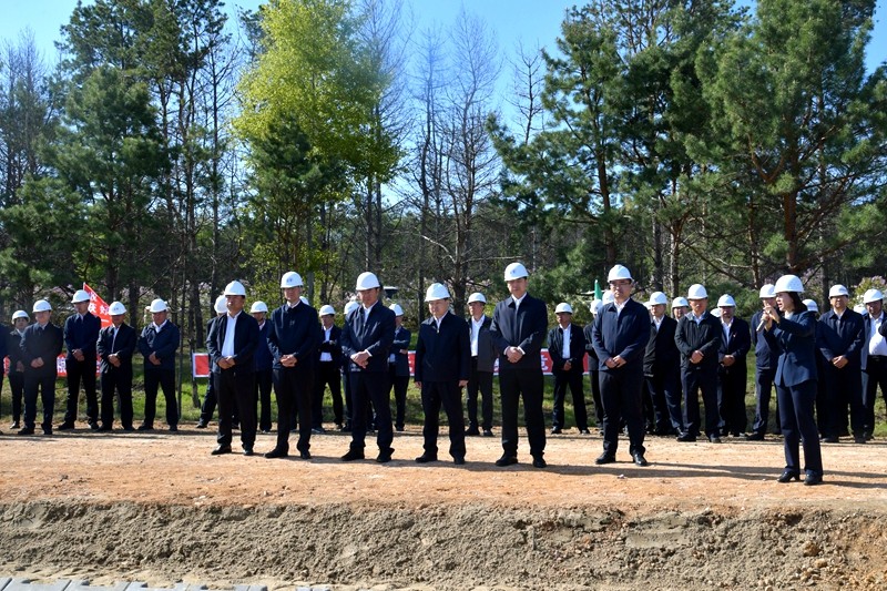 建三江分公司增发国债项目建设现场拉练会——前进现场(图1)