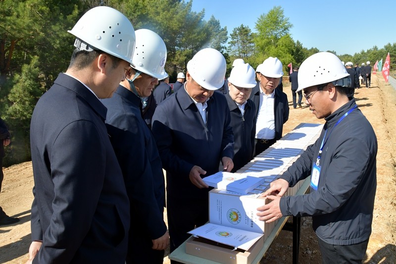 建三江分公司增发国债项目建设现场拉练会——前进现场(图2)