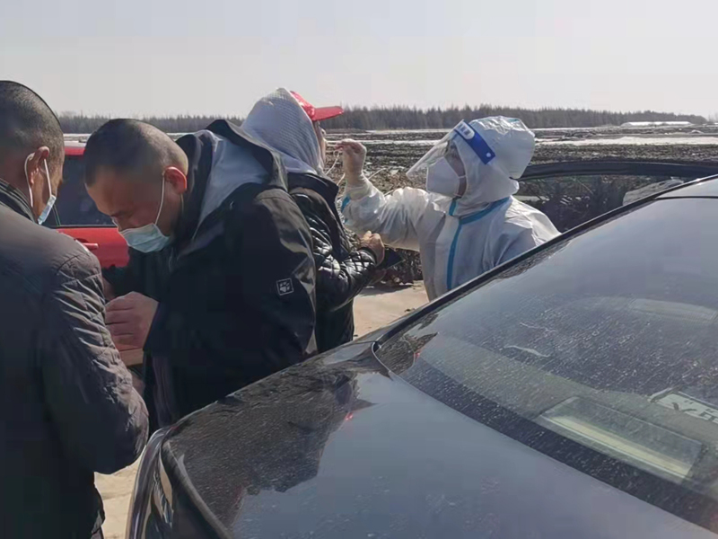 前进农场有限公司第六管理区“线上”通过“码上”通行  人员静止共战疫情(图2)