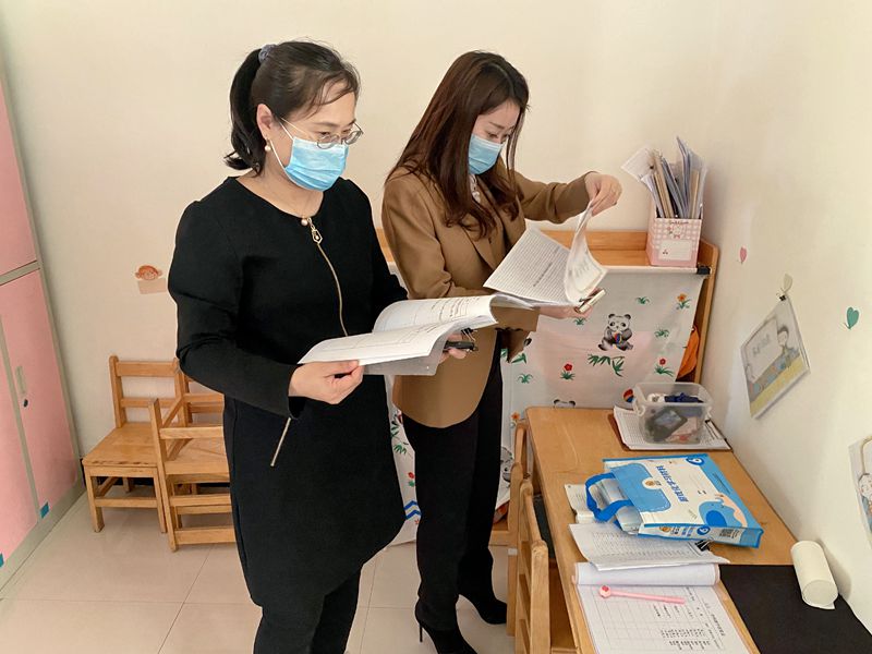前进农场有限公司幼儿园自我排查筑牢疫情防控“安全墙”(图1)