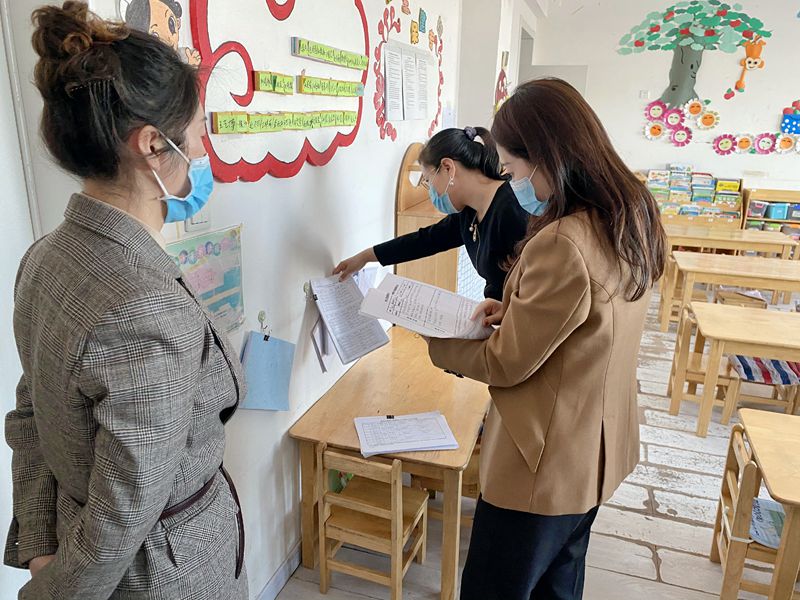 前进农场有限公司幼儿园自我排查筑牢疫情防控“安全墙”(图2)