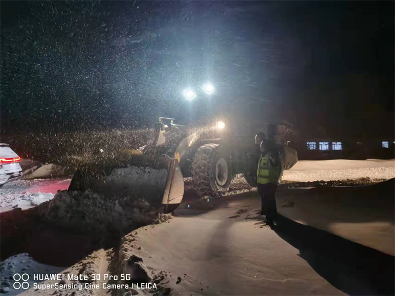 前进农场有限公司干群齐心抗风雪 众志成城保春耕(图1)