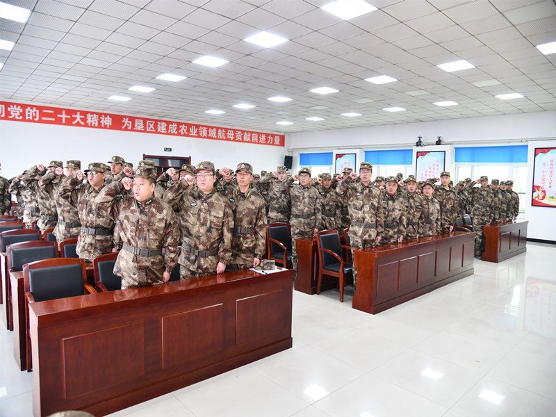 建三江人武部到前进农场有限公司开展民兵点验整组工作(图3)