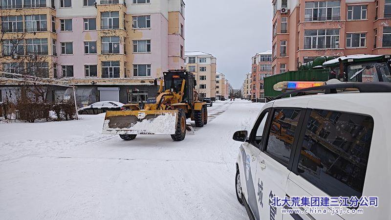 红卫农场有限公司社区采取“以雪为令 昼夜奋战”清雪模式保出行(图1)