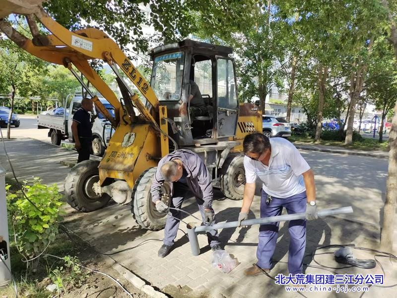 红卫农场有限公司社区全面开展路灯维修工作(图2)