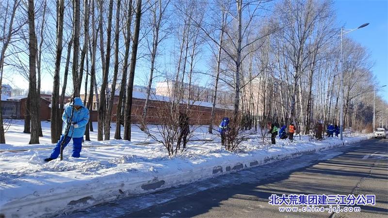 洪河农场有限公司积极安装街道亮化彩灯 打造靓丽夜景(图1)