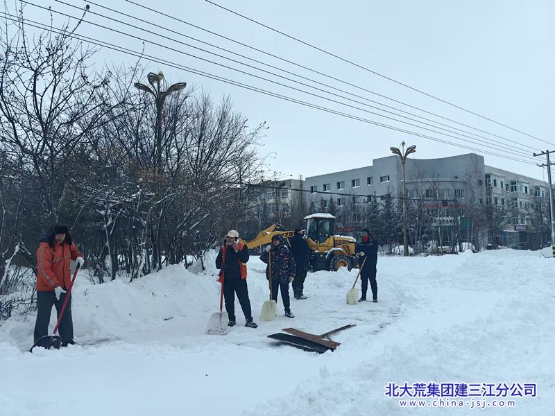 青龙山农场有限公司高效清雪保畅 守护冬日出行(图2)