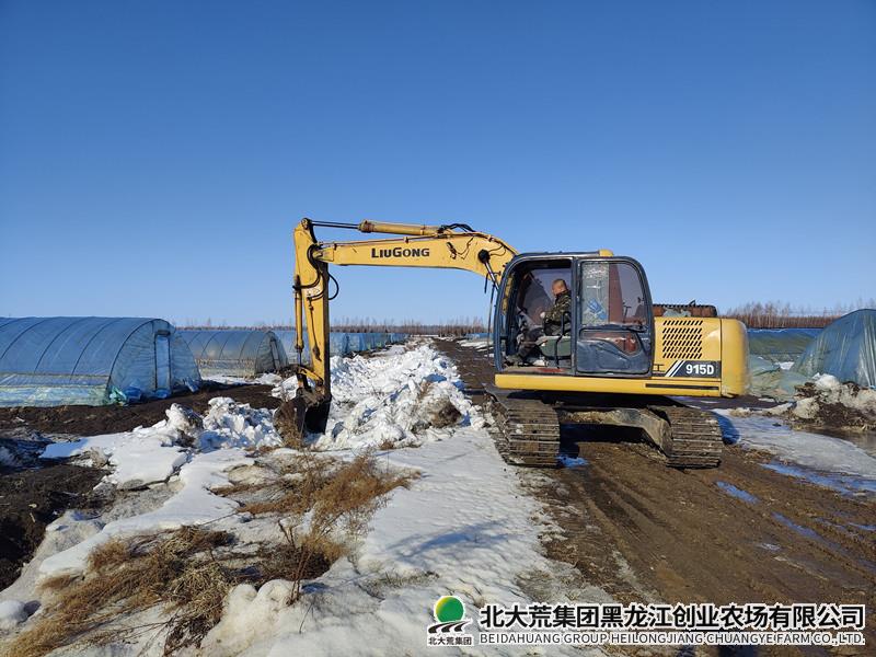 创业农场有限公司清理沟渠积雪 助力春耕生产赢主动
                            (图1)